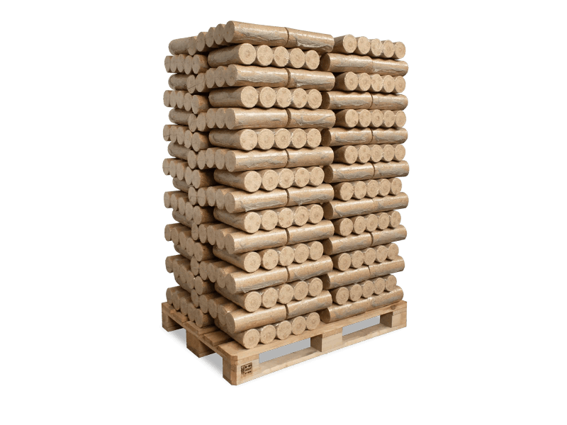 Heizfuxx Nestro XL Blue Holzbriketts Nadelholz 10kg x 96 Gebinde 960kg Palette