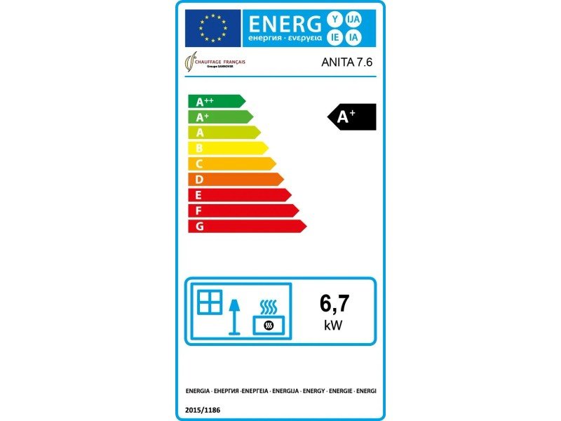 Sannover Pelletofen Anita 7,6 kW Bordeaux