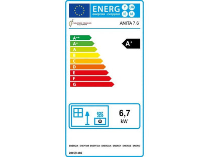 Sannover Pelletofen Anita 7,6 kW Bordeaux