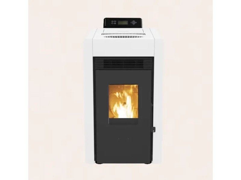 SCHENGER Pelletofen HLP3402 Weiß A++ 5,5kW Vollautomatisch+WIFI+Eco Modus