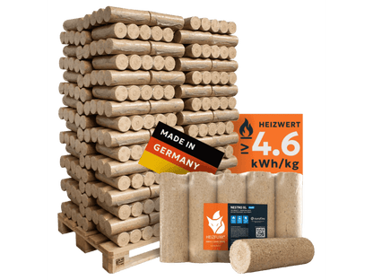 Pressholzbriketts – 1.000 kg – 66 PackungeN