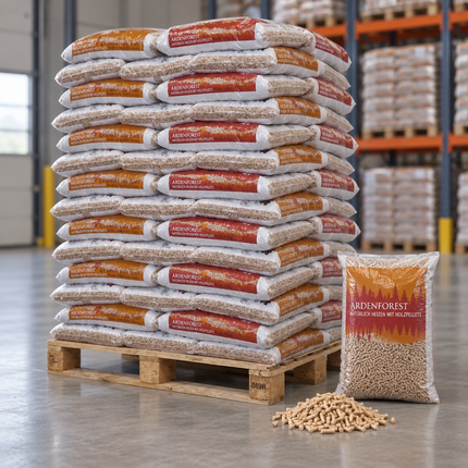 WOODSTOCK Holzpellets – 78 × 15 kg Palette – 100 % Nadelholz