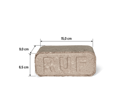 Heizfuxx RUF Original Red Holzbriketts Hartholz 10kg x 96 Gebinde 960kg Palette