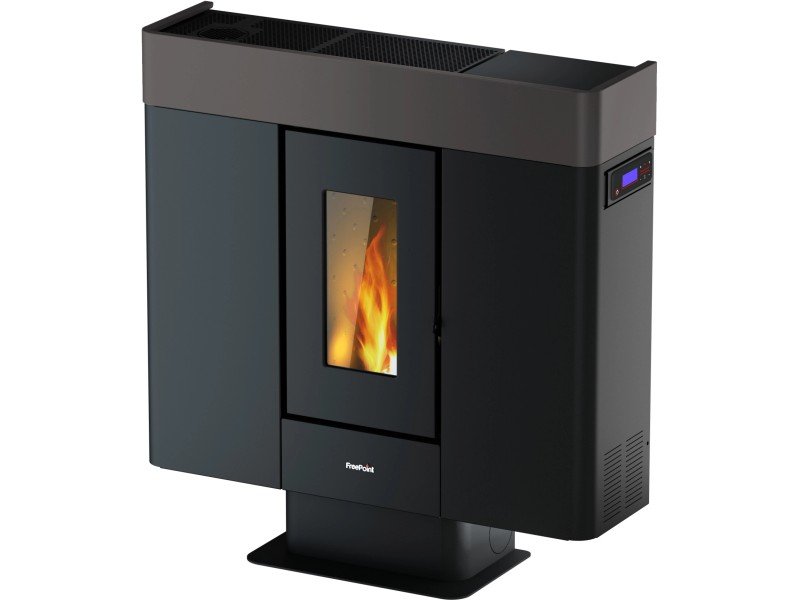 Freepoint Pelletofen Roxy Stahl Anthrazit 7 kW