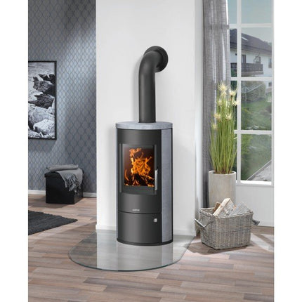 Justus Dauerbrand Kaminofen Austin 5 Speckstein-Verkleidung Schwarz 5 kW