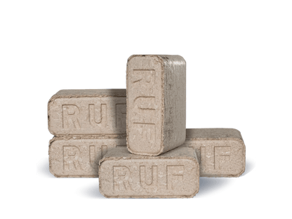 Heizfuxx RUF Original Red Holzbriketts Hartholz 10kg x 30 Gebinde 300kg Palette