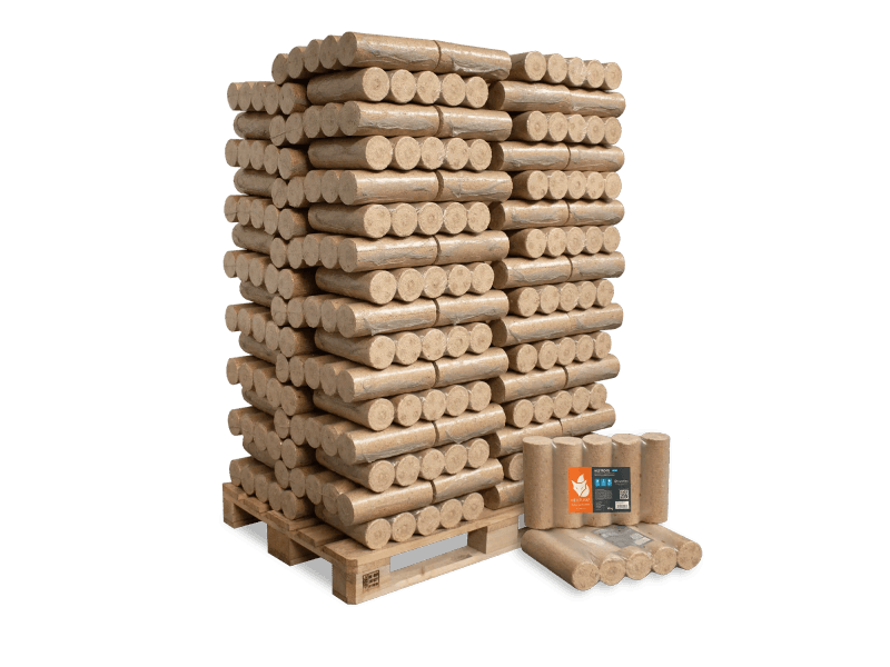 Pressholzbriketts – 1.000 kg – 66 PackungeN