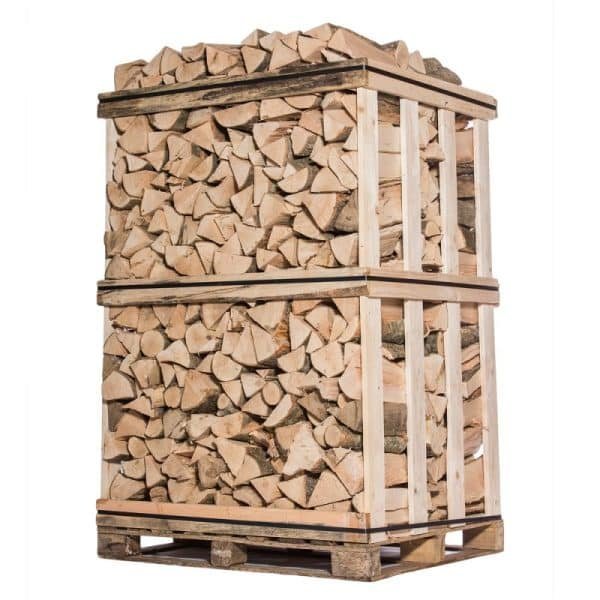 Kaminholz – 45 cm – Mischung Hartholz (Eiche, Buche, Hainbuche, Esche) – Palette 2 M³ – 2.6 Ster