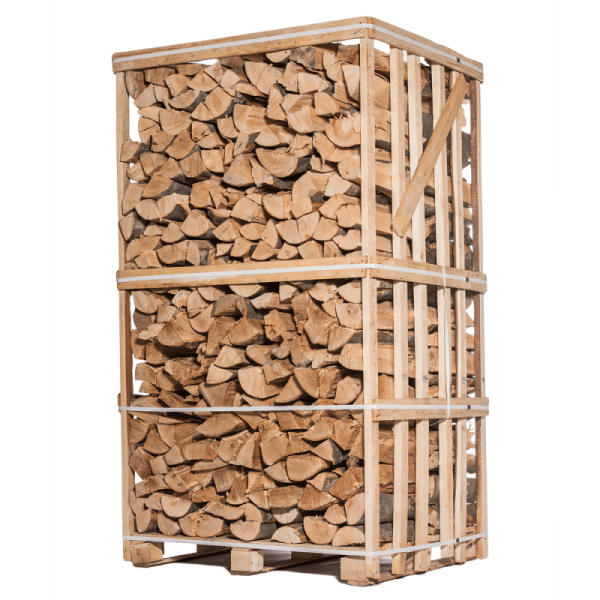 Getrocknetes Eichenholz – intensive Wärme und lange Brenndauer – Holzbox 1,8 m³