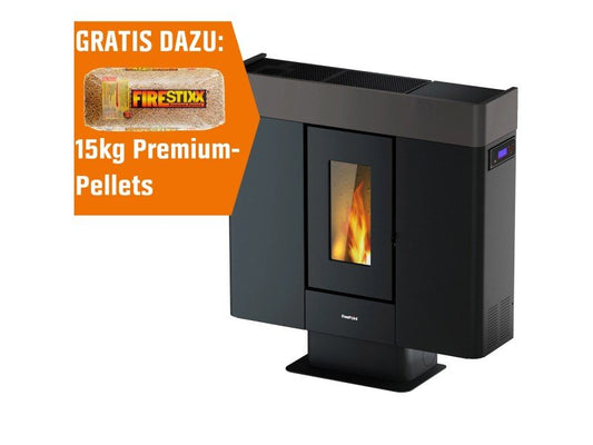 Freepoint Pelletofen Moon Stahl Titan 10 kW mit Automatik